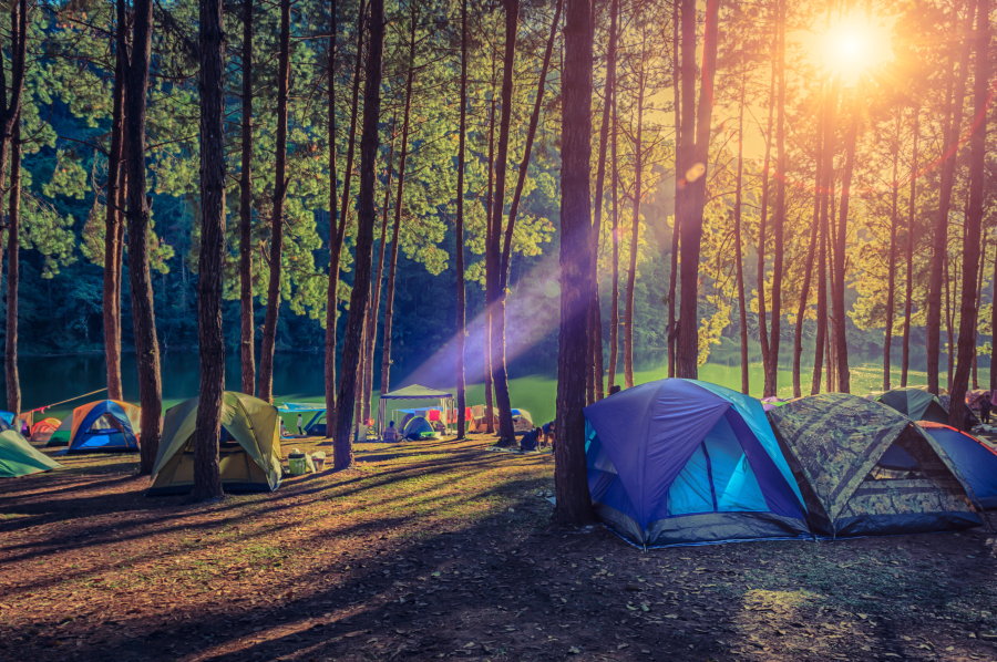 tente camping naturiste dans le Verdon